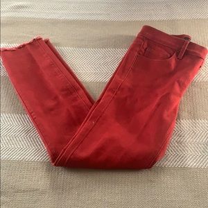 Red jeans by Ann Taylor